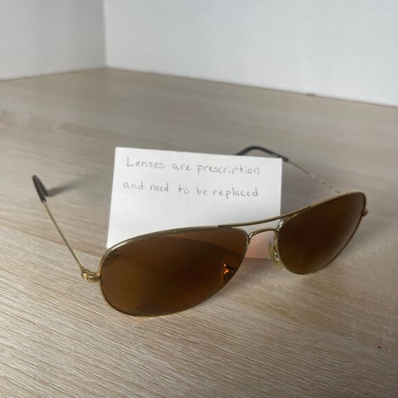 Ray-Ban RB3362 Cockpit 001/51 Sunglasses Gold Metal FRAMES ONLY 59-14 - Picture 1 of 9